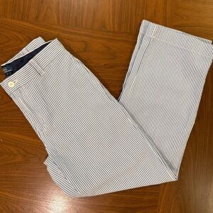 Boys Size 16 Ralph Lauren Seersucker Stripe Pants - Blue/White